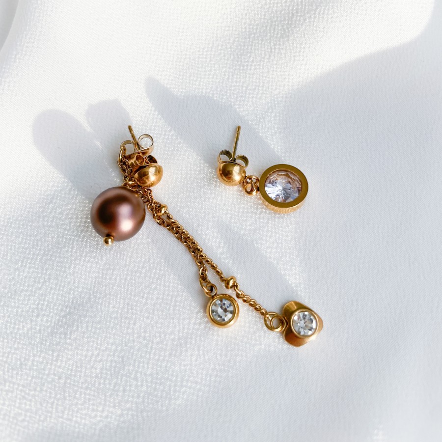   H 12 TRANSFORMERIAI auskarai - perlų spalvą pasirinkti