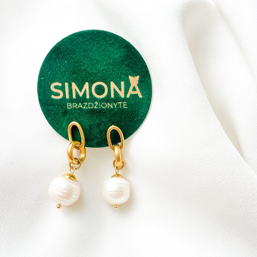 Z 53 GĖLAVANDENIŲ PERLŲ auskarai